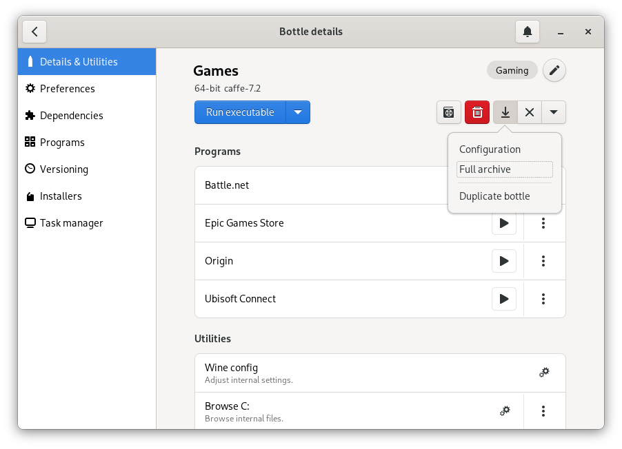 Bottles highly customisable