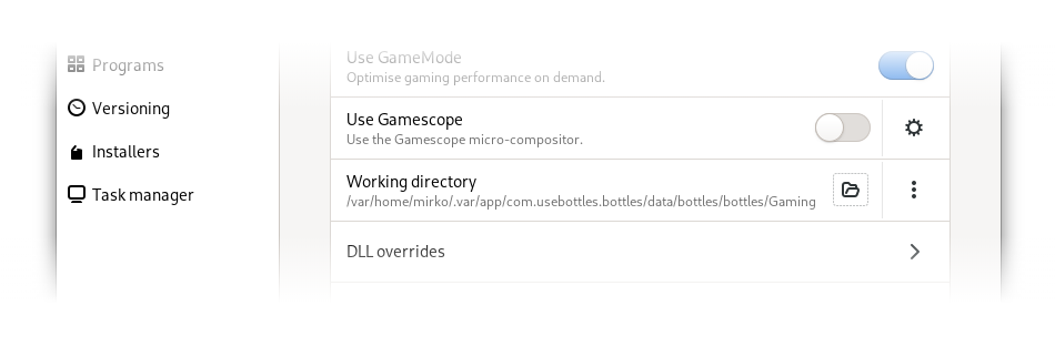Paths picker feedback