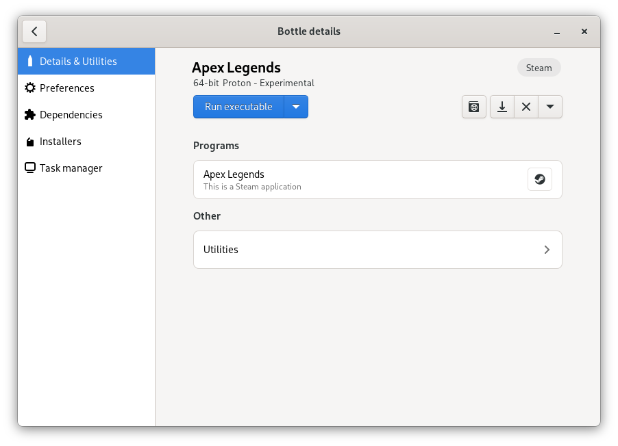 Bottles - Steam Proton